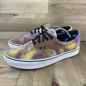 Vans Shoes Men 13 Off The Wall Purple Brown Yellow Sneakers Lace Up Low Top Gum